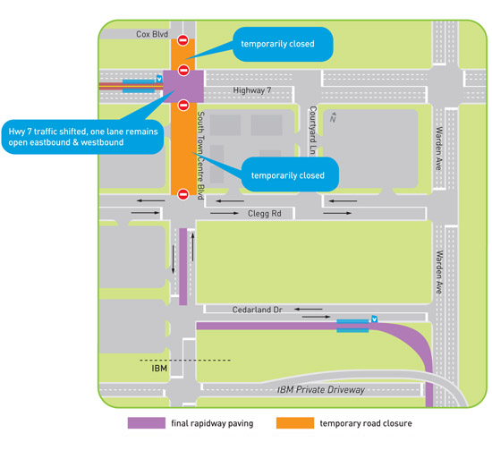 Town Centre paving map